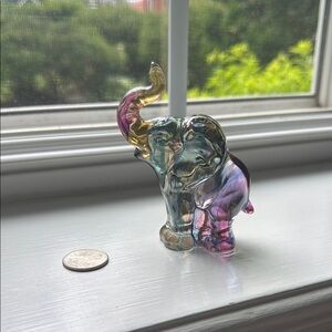 Fenton Glass Elephant Figurine